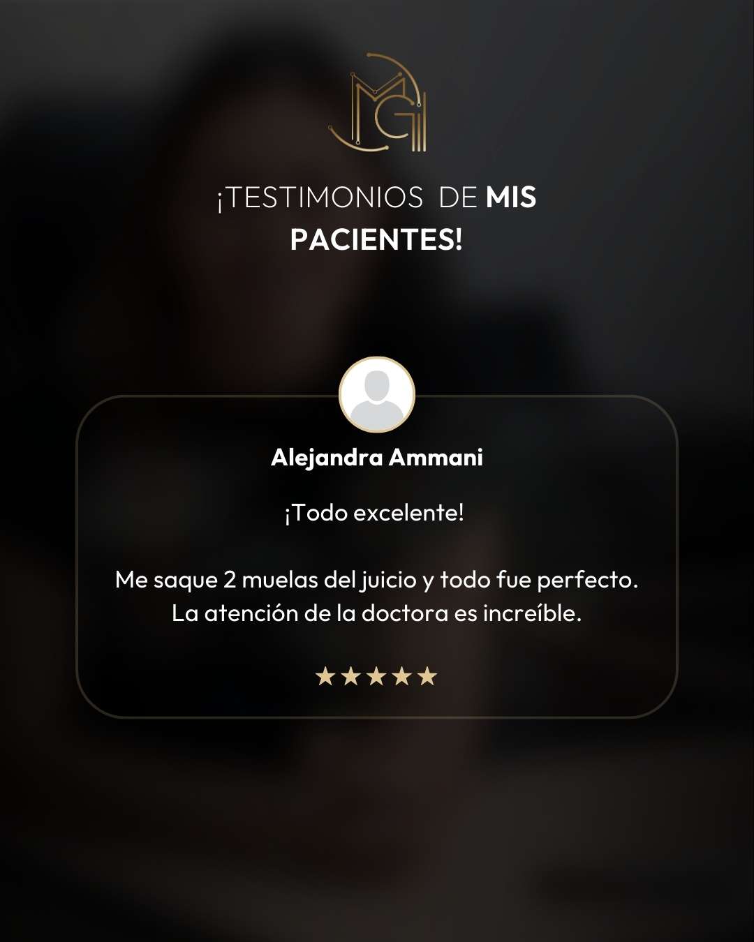 Testimonios pacientes de la cirujana maxilofacial y odontóloga en Bogotá Colombia Carolina Gil